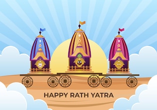 rath Yatra cartoons