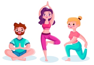 Yoga cartoons