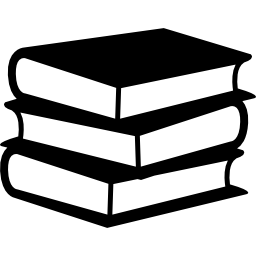 Books stack of three icon